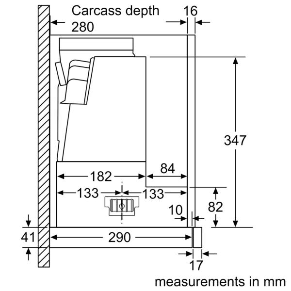 (image for) Bosch DFS097A51B 36" Telescopic Cooker Hood (Silver metallic colour)