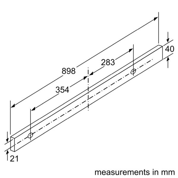 (image for) Bosch DFS097A51B 36" Telescopic Cooker Hood (Silver metallic colour)