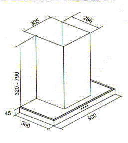 (image for) CRISTAL C9035EB 36吋 煙導式 抽油煙機 - 點擊圖片關閉視窗