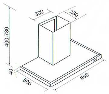 (image for) CRISTAL C903ASS 36" Chimney-type Cookerhood