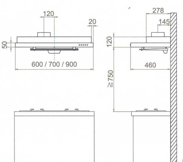 (image for) Fujioh SLM-700V 28" Japan-style Rangehood