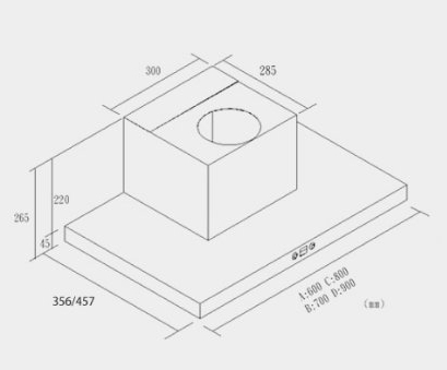 (image for) German Pool RHS-7328 28" Chimney-type SMART SENSE Rangehood (Gesture Control, Thermal Activation, Heated Self Cleaning)