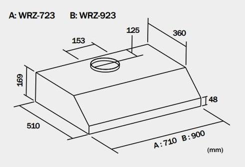 (image for) 德國寶 WRZ-923 36吋 台式 抽油煙機 (自動電熱除油)