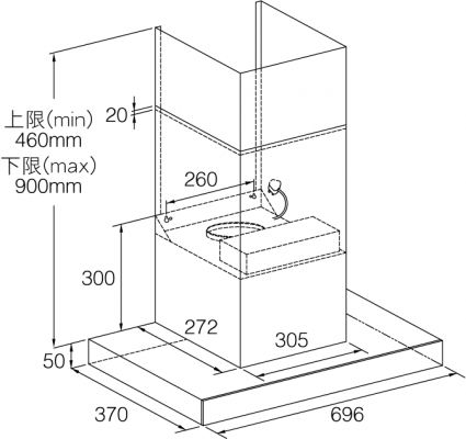 (image for) 星暉 LG-480S7 28吋 煙囪式 抽油煙機 (台灣製造)