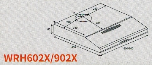 (image for) 威士汀 WRH902X 36吋 超薄 抽油煙機