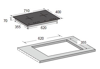 (image for) CRISTAL CI-288PS 嵌入式/座枱式 雙頭 電磁爐 (法國製造)