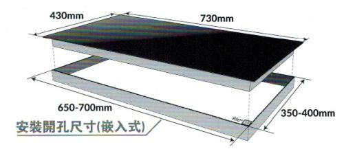 (image for) ElectriQ QIC-D2802 2800瓦 嵌入式 雙頭電磁爐