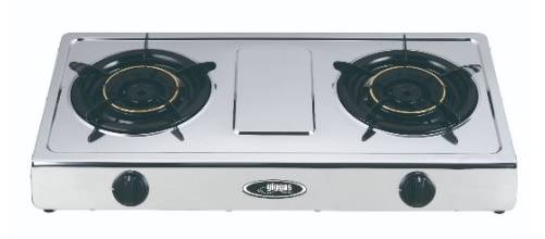 (image for) Giggas GA-209S(LPG) Table-top Twin-burner Gas Hob (LP Gas) - Click Image to Close
