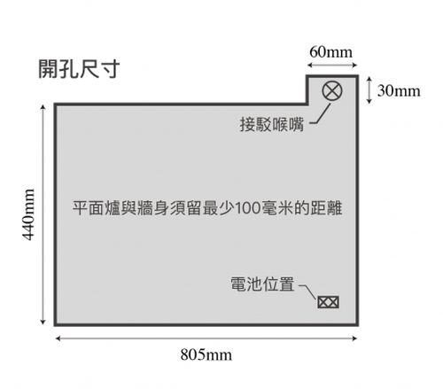 (image for) Lighting LJ-T668 Built-in Three Burner Gas Hob (TownGas)