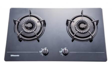 (image for) Rasonic RG-223GB-LPG Gas Double Burner Built-in Hob