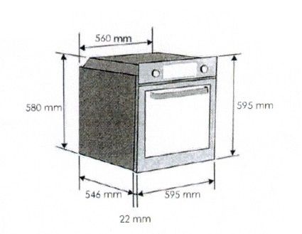 (image for) Candy FCPS615X 70-litre 2700W Built-in Oven with Steam