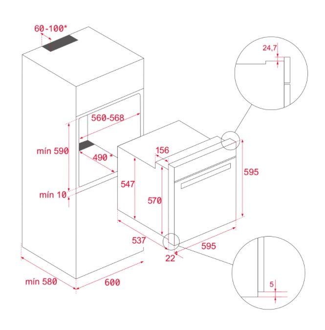 (image for) Teka HBB510 77公升 嵌入式 電焗爐