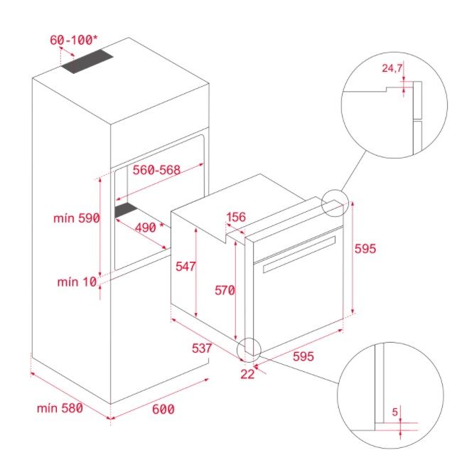 (image for) Teka HLB8600 70公升 嵌入式 多功能 電焗爐 - 點擊圖片關閉視窗