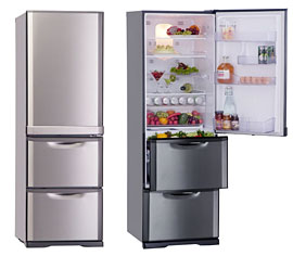 (image for) Mitsubishi MR-CU41X 321-Litre 3-Door Refrigerator - Click Image to Close